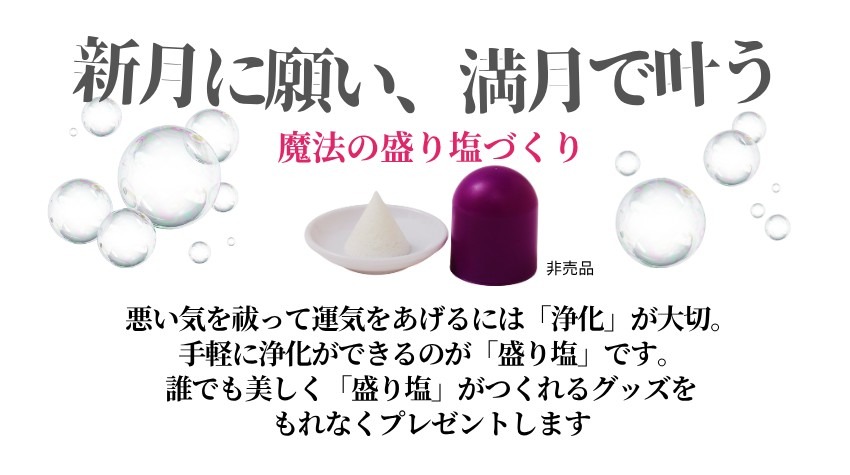 厄を払い運気をあげる「盛り塩」成型器をプレゼント! ガーディアンビジュー/ジャッキー鶴丸