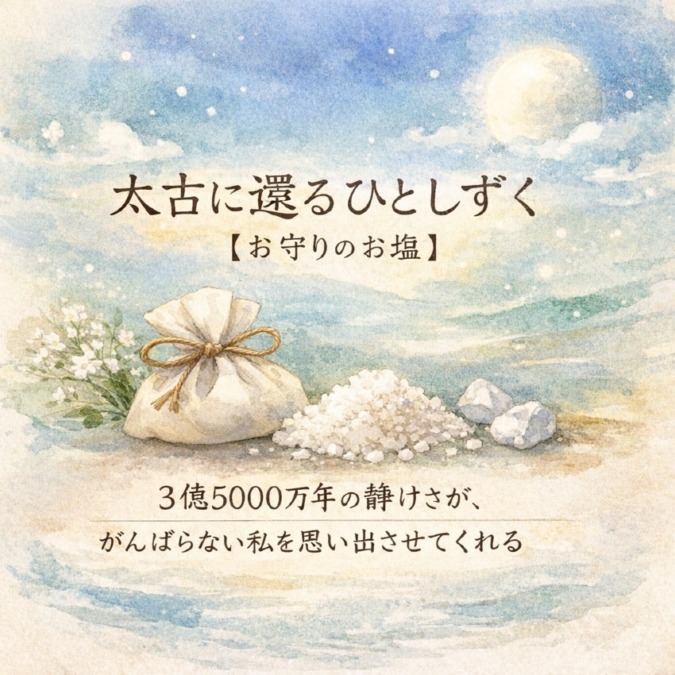太古のお守り塩｜Peach 三浦英子