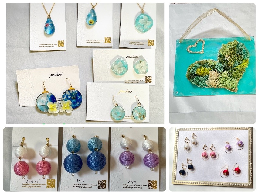 アクセサリーとスカンディアモスのインテリア雑貨　pualani