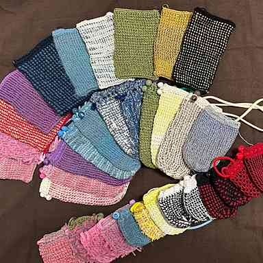 アフガン編みの小物&ペットのニット服(オーダー)~Salun Sahar (サルンセヘル)