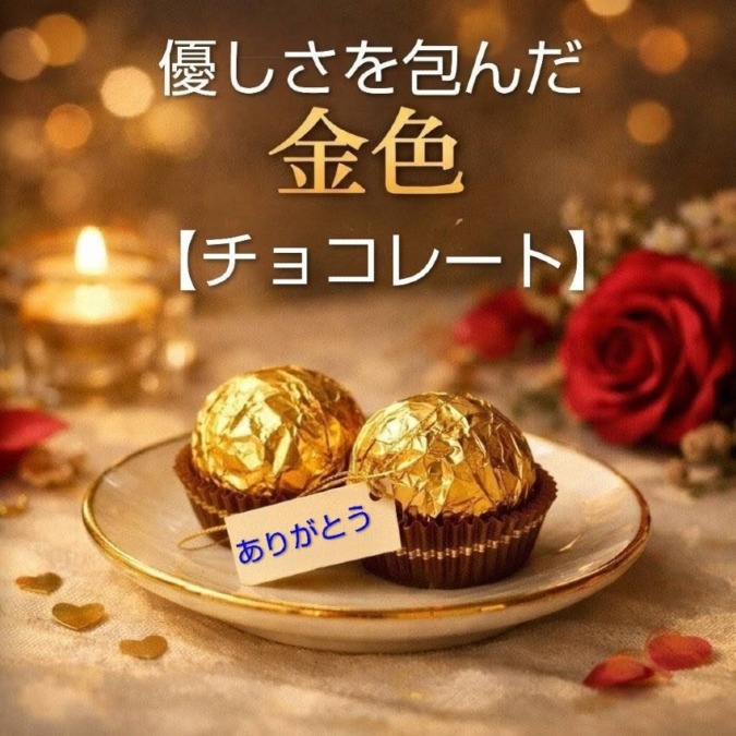 バレンタイン 優しさを包んだ金色【チョコレート】｜Ｍarconics Healing